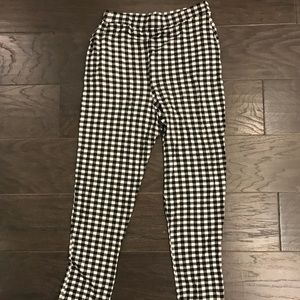 PrettyLittleThing checkered black and white pants
